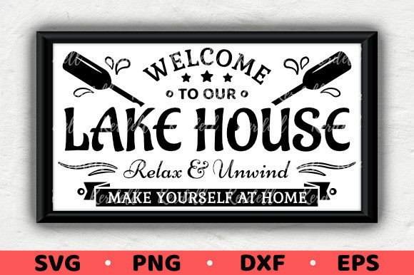 Download Welcome to Our Lake House Vintage Sign - Vintage sign Collection