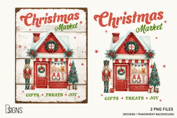 Download Christmas Market Farmhouse Vintage Sign - Vintage sign Collection
