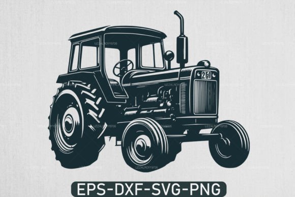 Download Farm Tractor Silhouette Svg ,Tractor Svg - Tractor silhouette svg Collection
