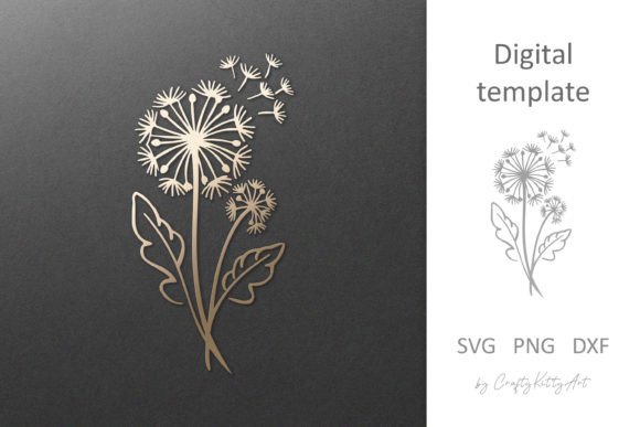 Download Dandelion Flower SVG, Paper &amp; Laser Cut - Premium Bundle