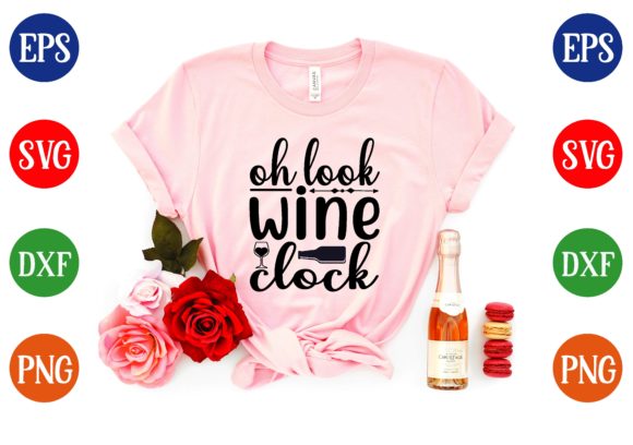 Download OH LOOK WINE CLOCK Svg Design - Wine clock Collection