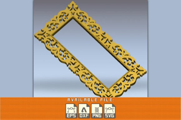 Download CNC Laser Cut Mirror Frame Graphic - Premium Resources